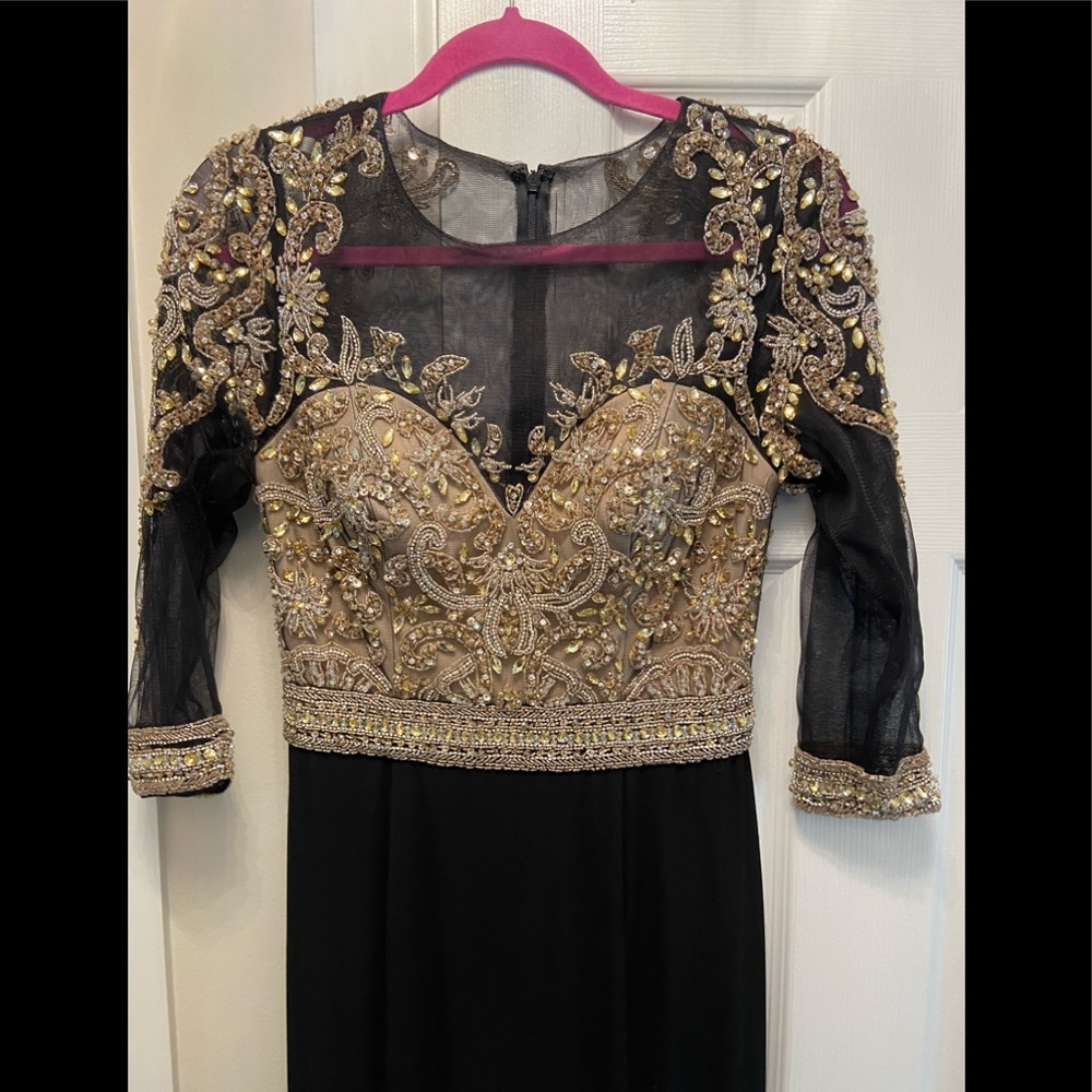 Camille la vie black evening gown, size 8